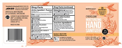 01 - Cyber Clean Moisturizing Hand Sanitizer (175mL) Orange Blossom